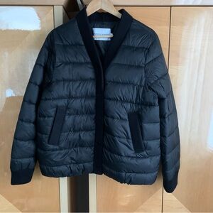 Women's NWT Rebecca Minkoff Black Water Repellent Puffer Coat Size L Orig $328